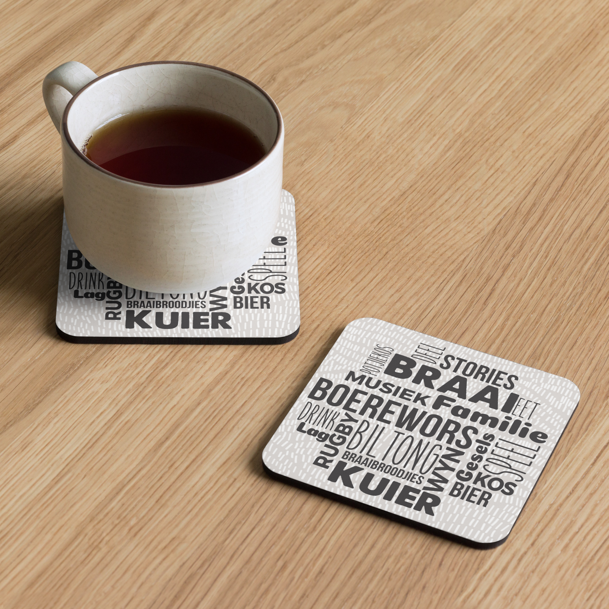 Cork-back coaster - One Piece
